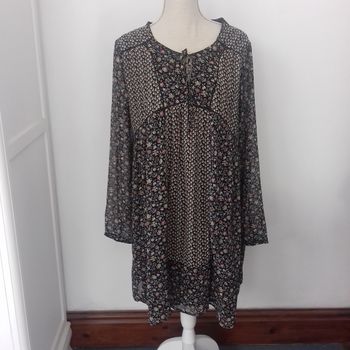 Robe mousseline fleurie - Etam - T. 44 - Neuve