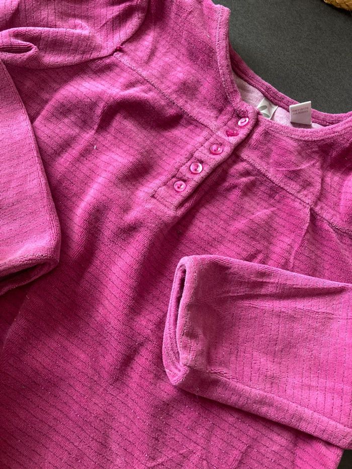 Okaidi ensemble pyjama 2 pièces vêtement fille enfant 6 ans - photo numéro 2