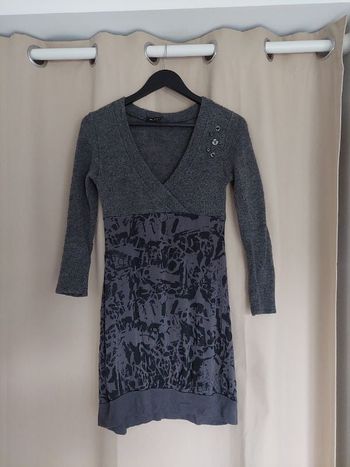 Robe-pull grise taille M / 38