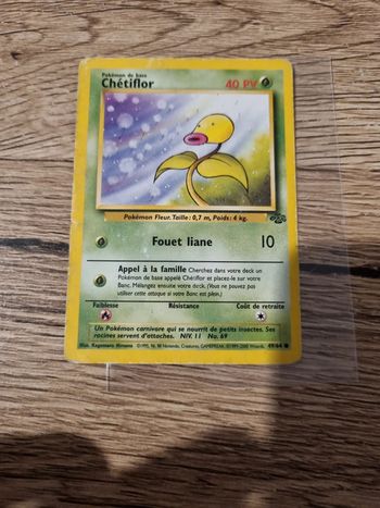 Carte pokémon chétiflor 49/64 année 1999 2000
