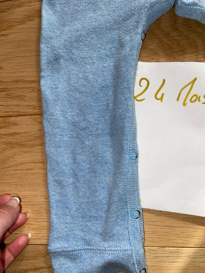 SurPyjama laine fine bleu pâle – DPAM – 24 mois - photo numéro 3