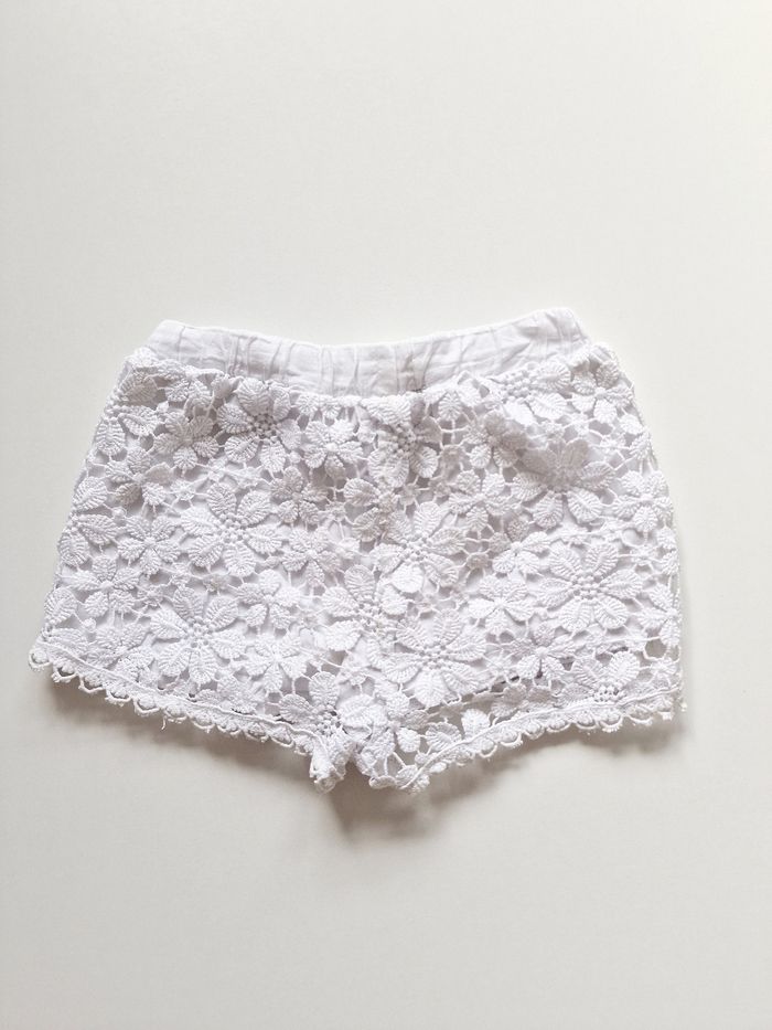 Zara - Short doublé en dentelle - Blanc (2 ans) - photo numéro 3