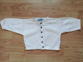 Gilet en sweat blanc 1 an Z