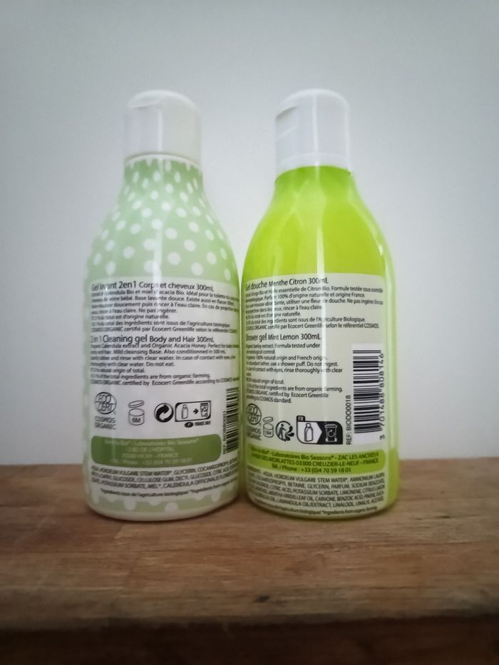 Lot de 2 gels douche bio - photo numéro 2