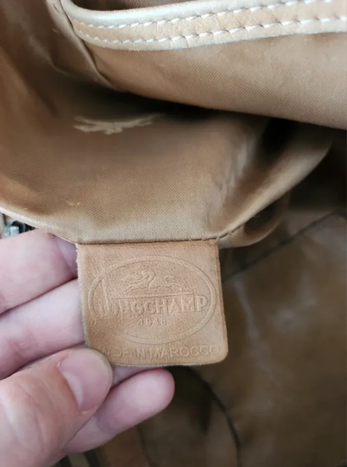 sac a main longchamp 3D édition limitée en cuir de veau noir,porté main épaule bandoulière - photo numéro 10