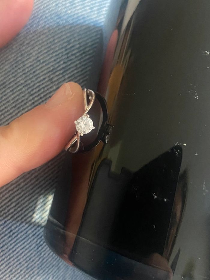 Bague en argent solitaire - photo numéro 8