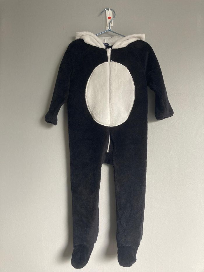 Combinaison pyjama enfant 24 mois Kiabi – Panda, très doux et chaud, très bon état - photo numéro 2