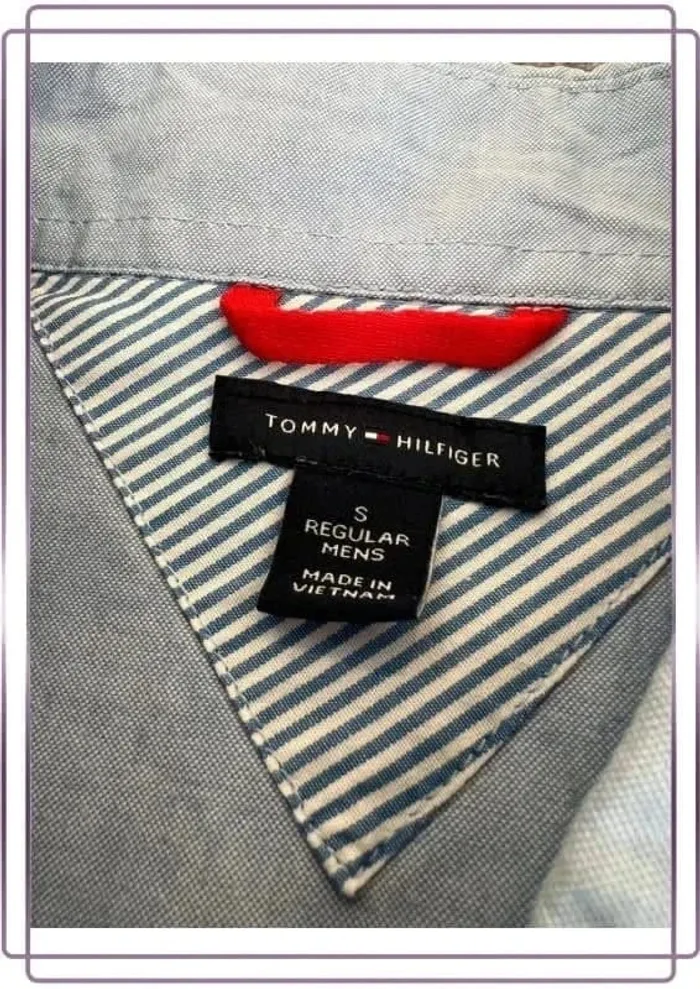 Chemise manches courtes été homme Tommy Hilfiger taille S Men shirt Herrenhemd Camicia uomo - photo numéro 4