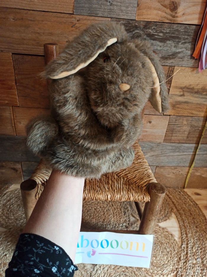 Marionnette peluche lapin dakin & company 1985 tbe - photo numéro 3
