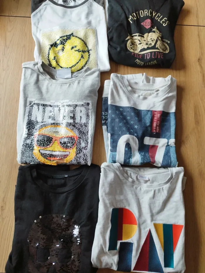 Lot tee shirt manches longues