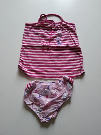 ensemble débardeur + culotte été fille 9 mois Tissaia