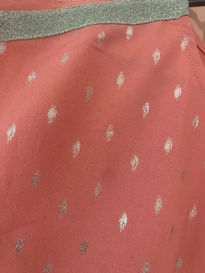 Blouse rose argente - photo numéro 2