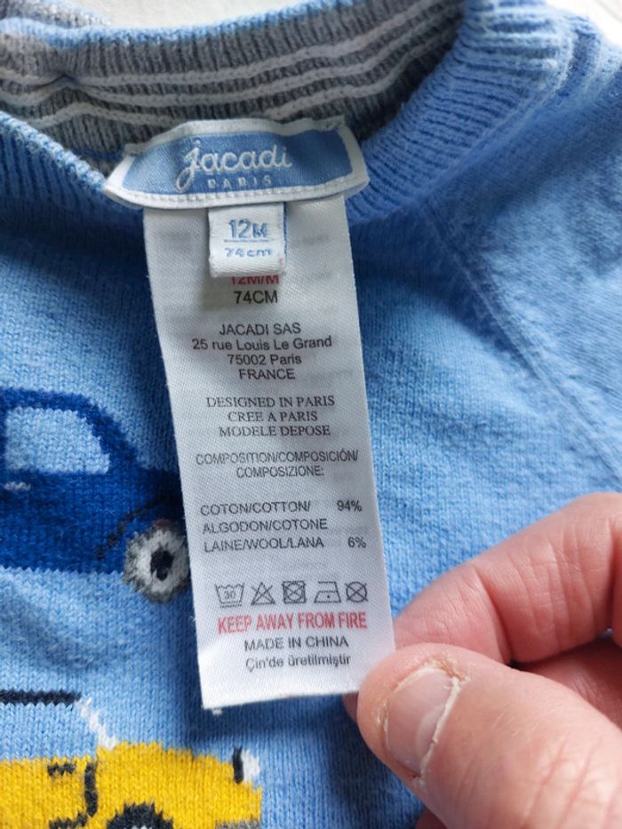 Pull Jacadi taille 12 mois - photo numéro 4