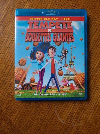 blu ray et dvd tempête de boulettes géantes