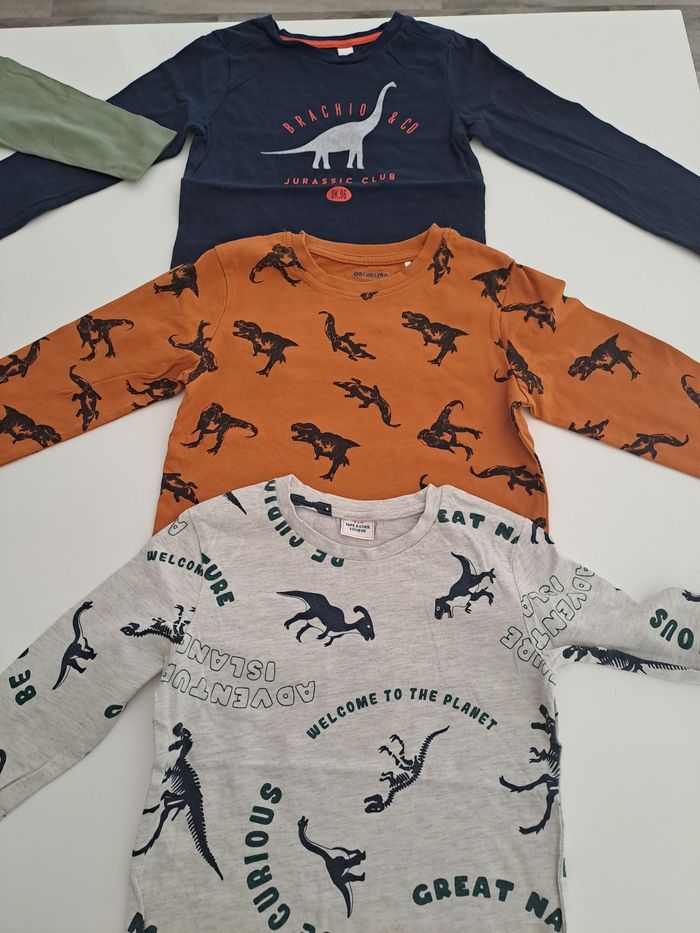 Lot 5 ans maillots manches longues + pyjama été short - photo numéro 2