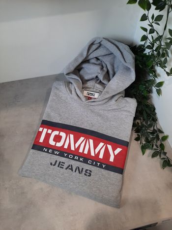 Pull Sweat à capuche Tommy Jeans gris – Taille S