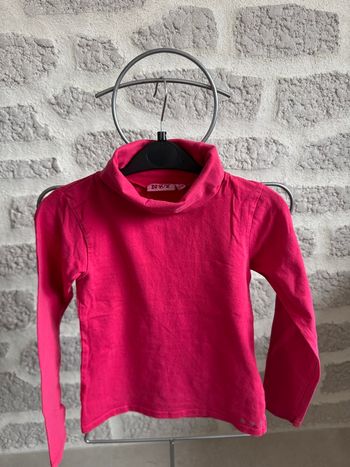 Tee shirt sous pull col roulé hiver fille 8 ans