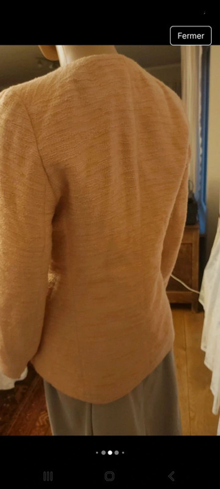 Blazer ouvert Bel & Bo taille 38 couleur Abricot - photo numéro 7