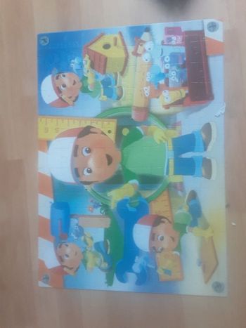Puzzle Manny et ses outils,  maxi 104 pièces,  clementoni