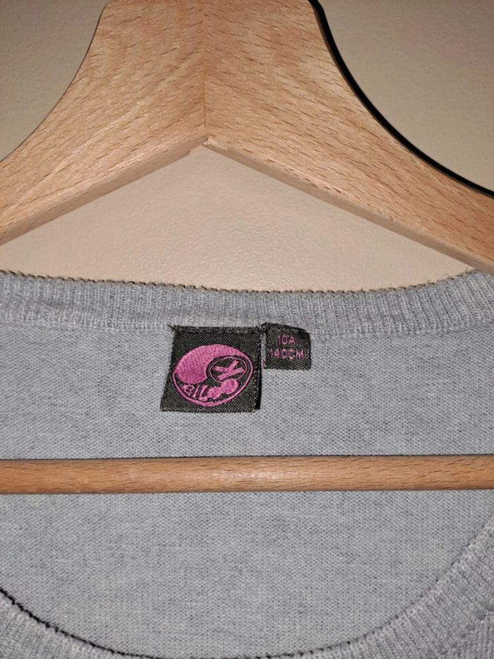 Pull sans manche gris fille 10 ans comme neuf biloo - photo numéro 6