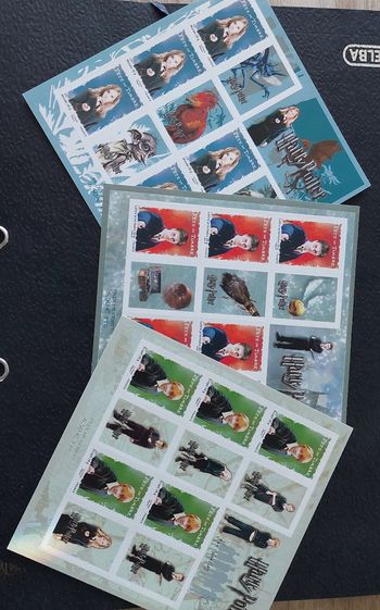 Feuillets de timbres  Harry Potter