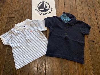 Lot polo petit bateau  6 mois