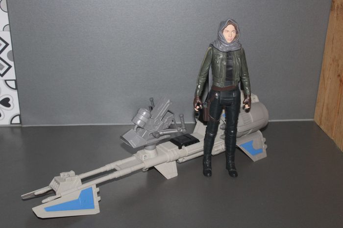 Figurine Sergent Jyn Ersi Jehda + Speeder Bike de Poe Damron - photo numéro 4