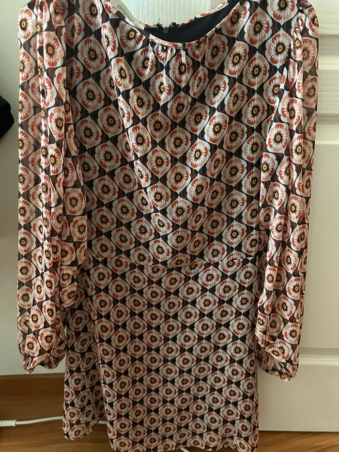 Robe orange rétro - photo numéro 2
