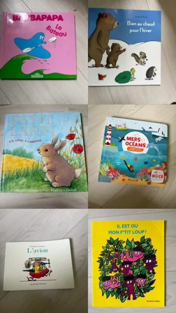 Lot de 6 livres enfants