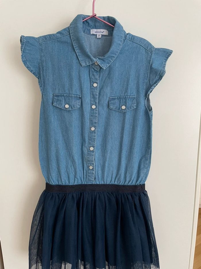 Robe jean et tulle