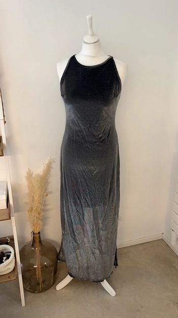 Robe de soirée argentée M