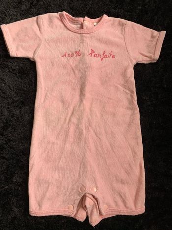 Barboteuse rose 18 mois