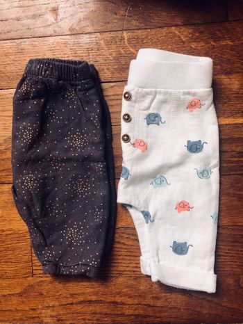 Lot pantalons Taille 1 mois