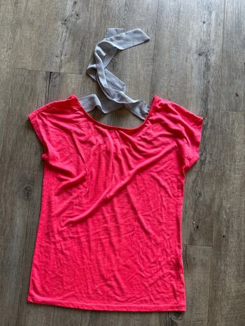 Tee-shirts avec noeud camaïeu femme dans le dos M