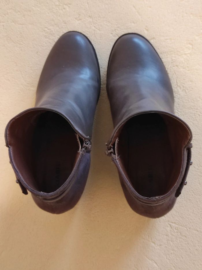 Bottines marron glacé - photo numéro 3