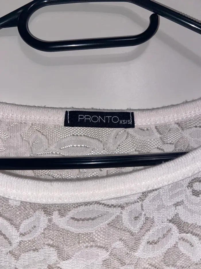 Pull blanc à dentelle - photo numéro 4
