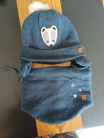 Ensemble bonnet et tour de cou Obaibi