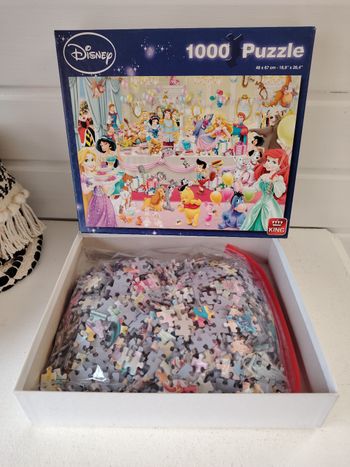🎂Puzzle 1000 pièces anniversaire des princesses complet Disney