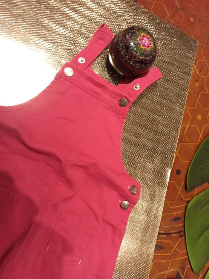 Belle robe salopette rose 12 mois à 18 mois - photo numéro 3