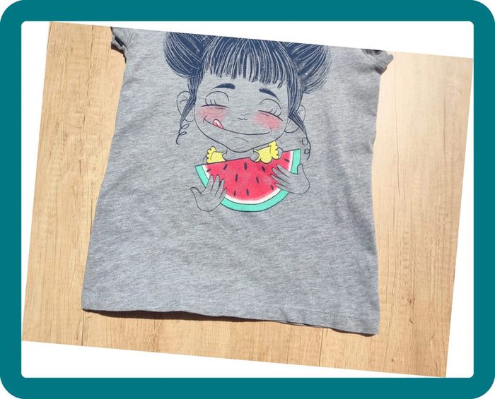 Tee shirt gris fille kiabi 10 ans - photo numéro 3