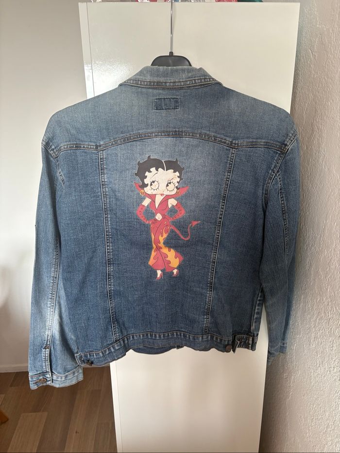 veste en jeans Betty boop - photo numéro 4
