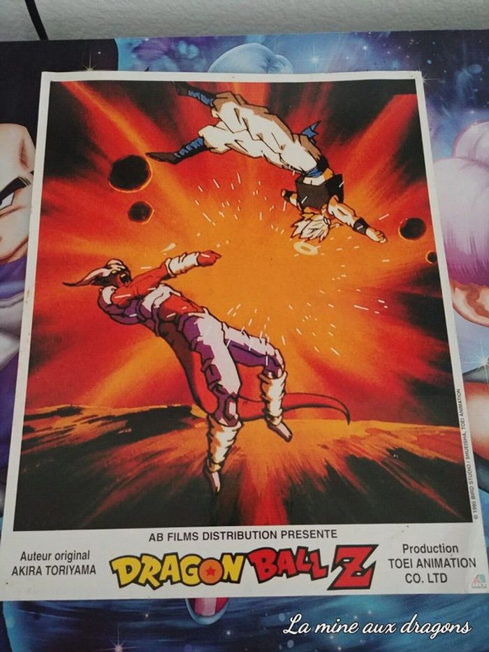 Affiche cartonnée Dragon Ball Z Ab film Fusion Janemba Gogeta poster Janenba
