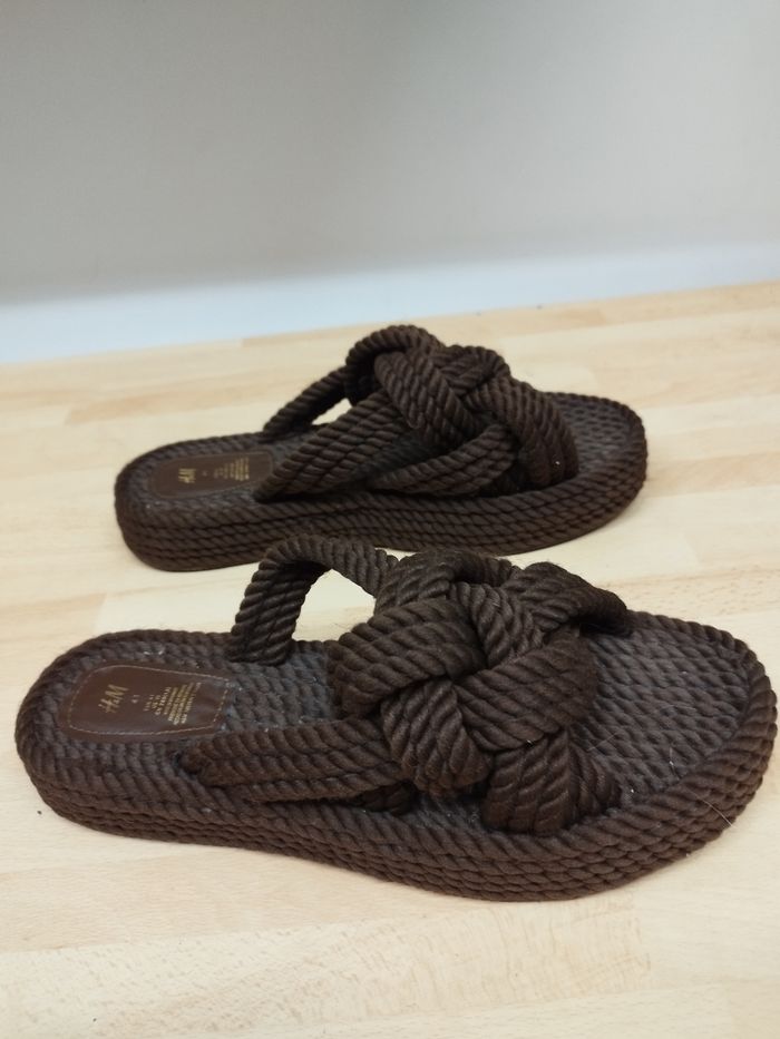 Sandales avec brides en corde de H&M