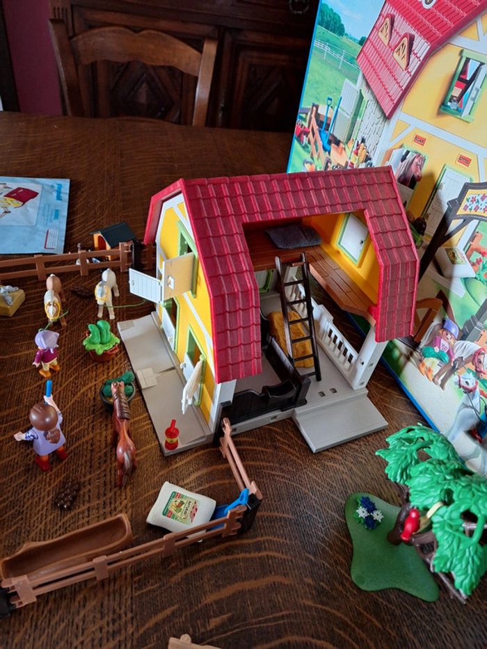 Playmobil lot centre équestre haras poneys - photo numéro 3