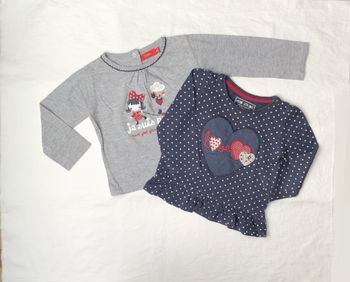Lot de 2 t-shirts Tissaia et Young dimension 18 mois