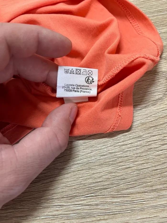 T-shirt Lacoste – Taille S - photo numéro 4