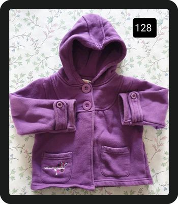 veste fille violet Caramouille 23 mois