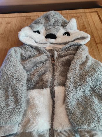 Veste koala zippé