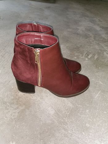 Bottines Bordeaux 37