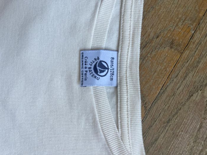 Tee-shirt crème Petit Bateau 8 ans - photo numéro 5